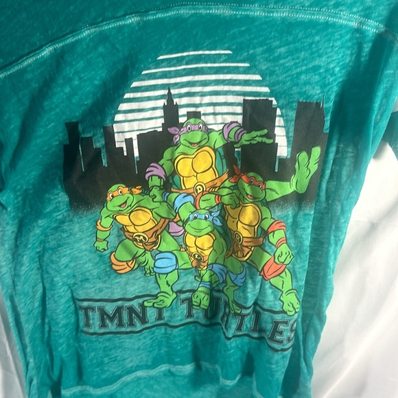 Forever 21 nickelodeon teenage mutant ninja turtles shirt juniors size M green - Picture 2 of 11